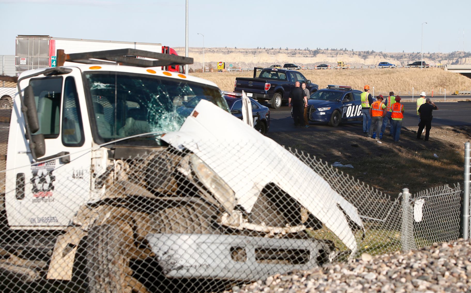 Truck hits, kills highway worker on I-90 South Billings exit